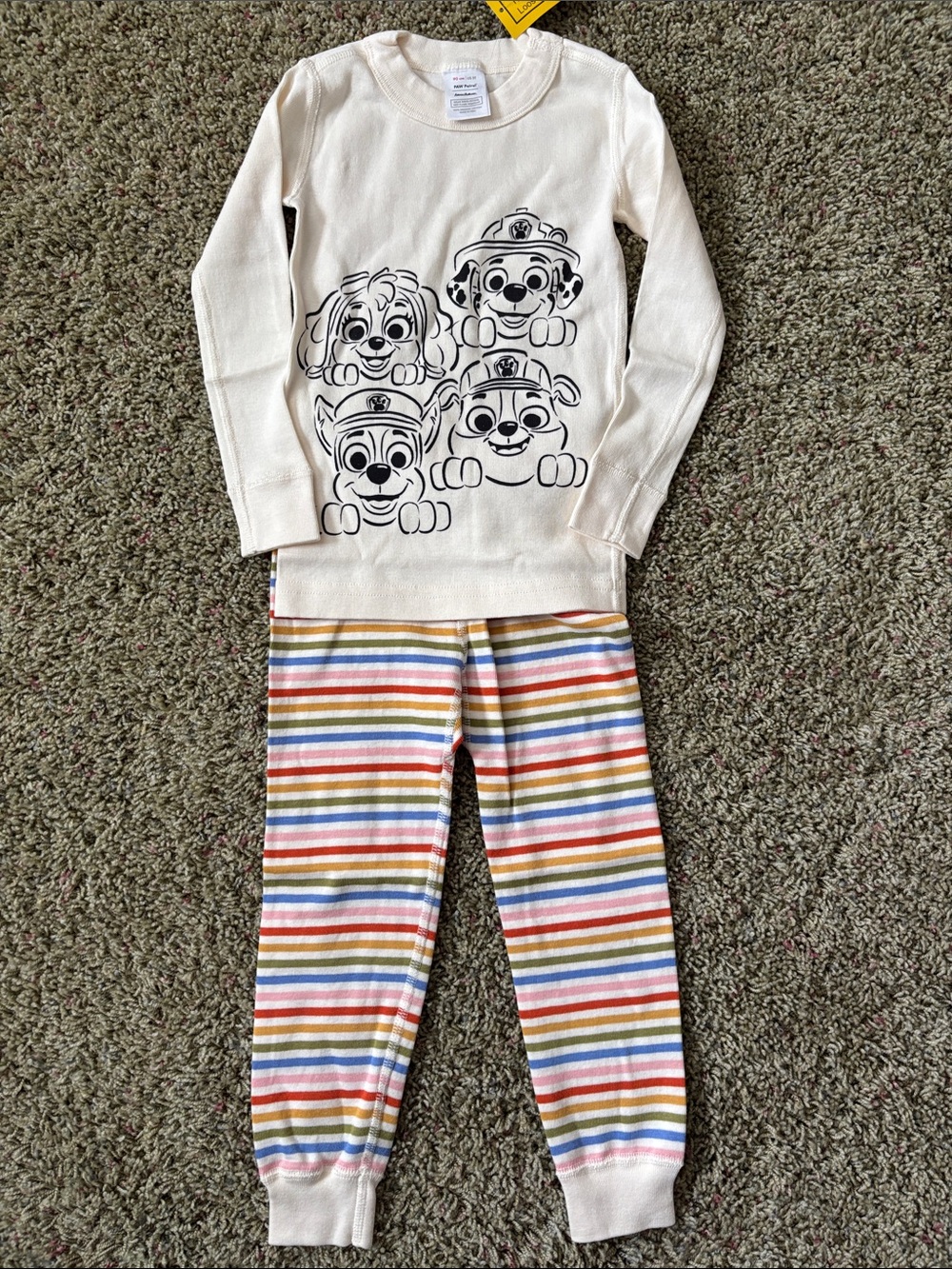 Hanna Andersson PAW Patrol HannaJams Pajama Set NWT 3T Organic Cotton Striped